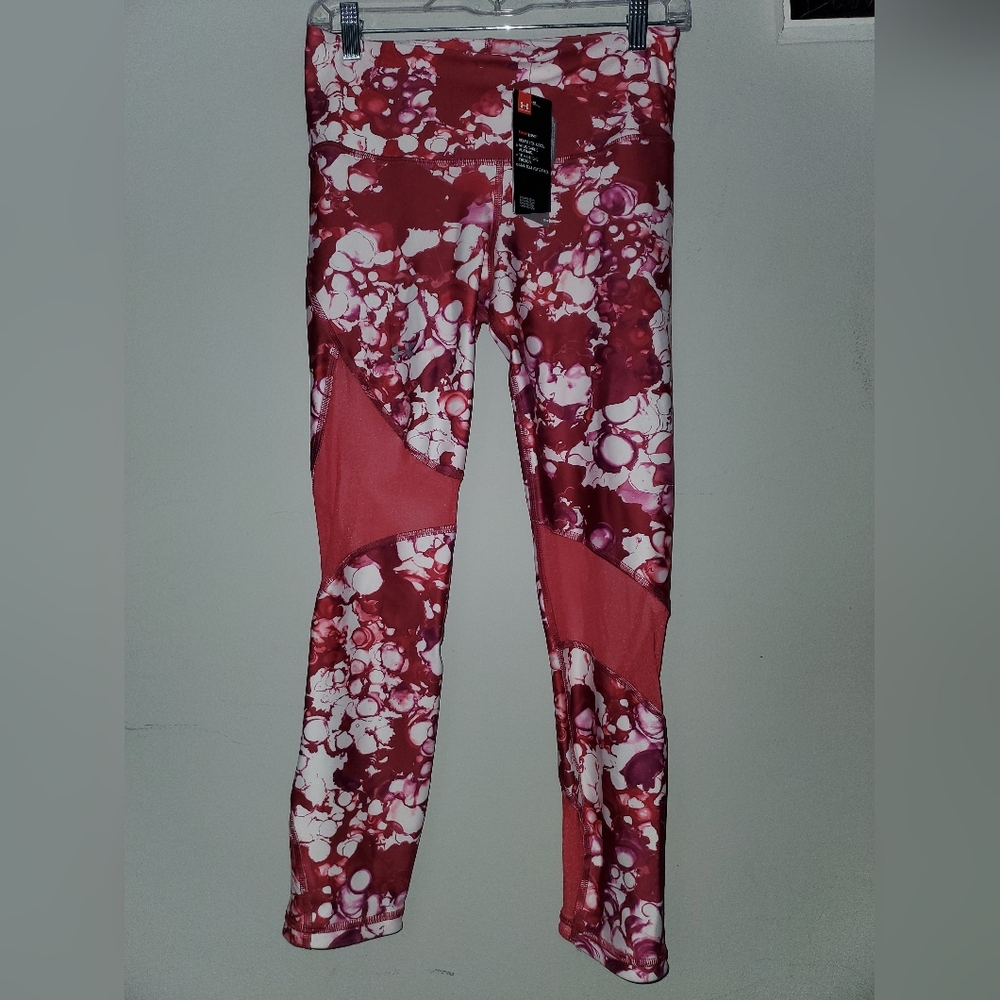 Under Armour Red and Pink Leggings